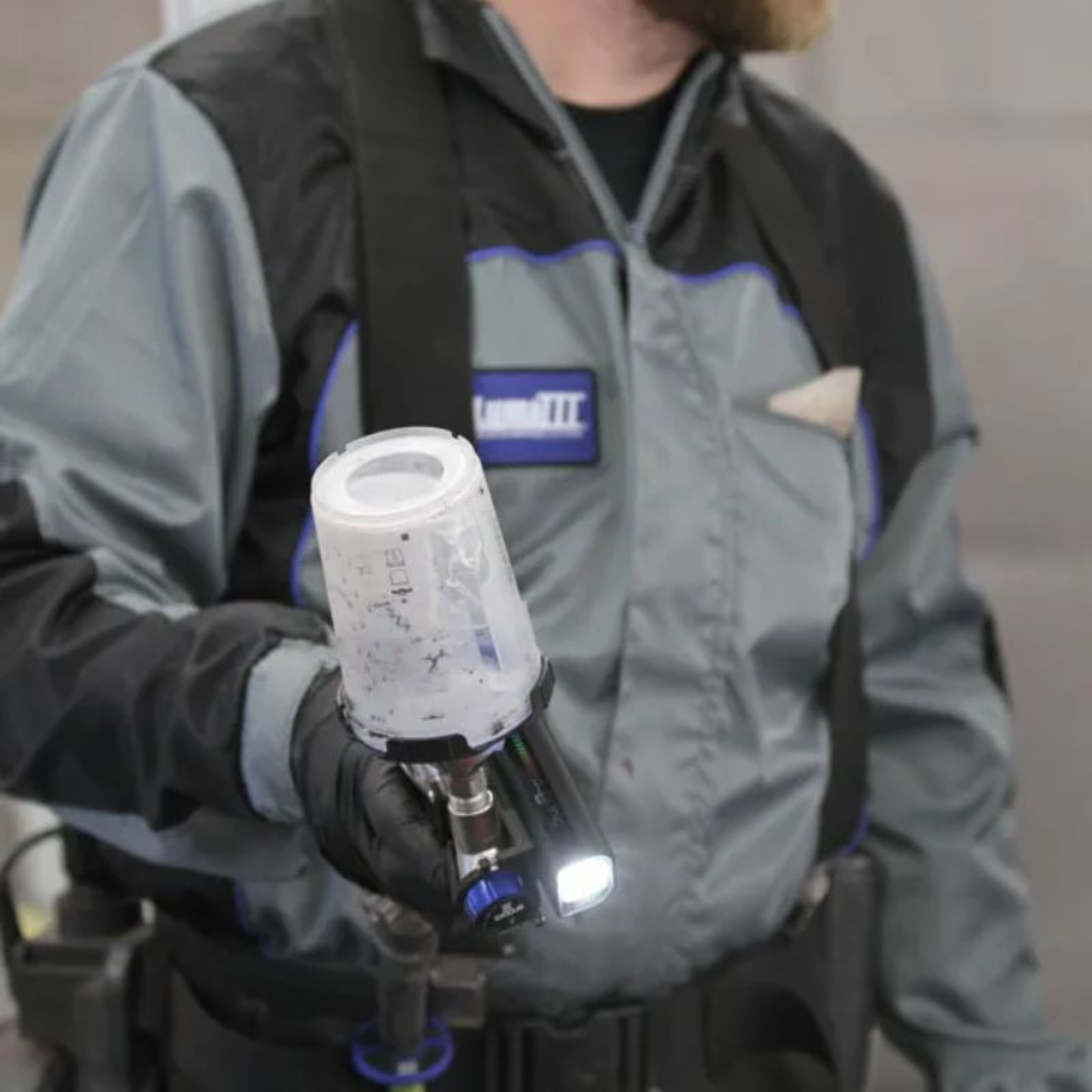 Luma III Spray Suit - Black/Grey